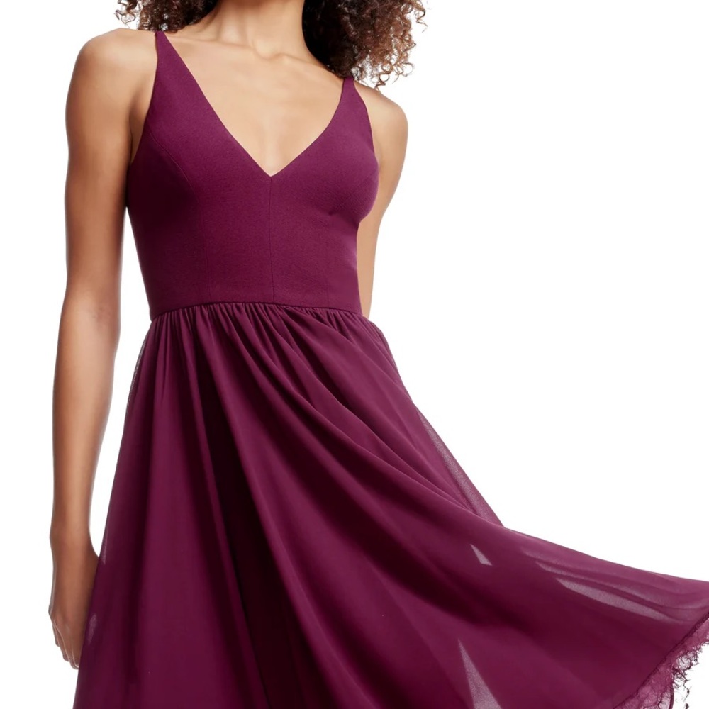 Dress the Population Alicia Dress Dark Magenta Size Small